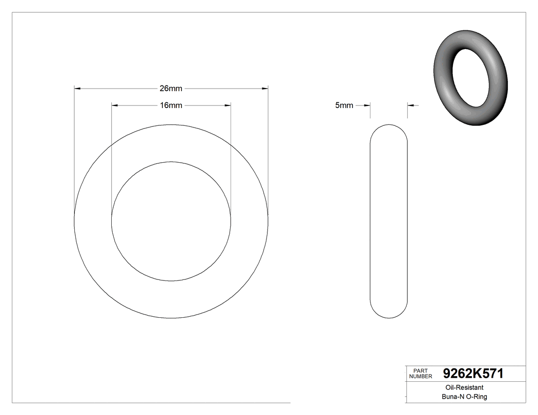 Technical drawing - 9262K571